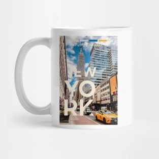 New York Travel Poster Mug